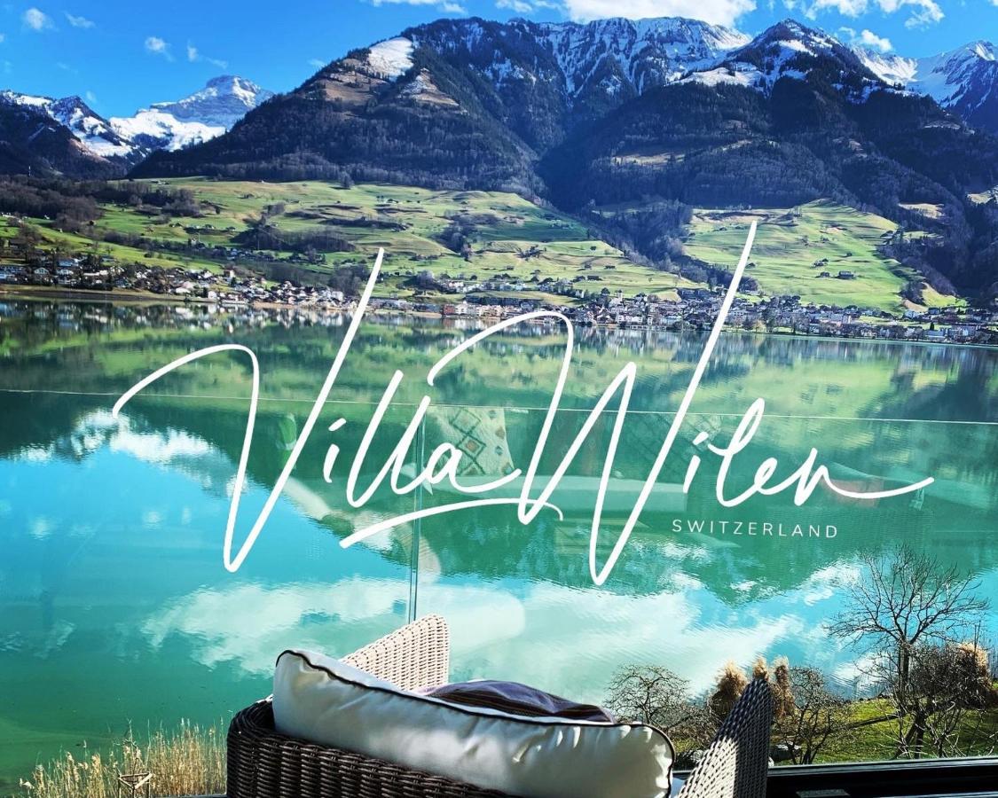 Luxury Loft On Top Of Villa Wilen With Tremendous Views By The Lake Sarnen Eksteriør billede