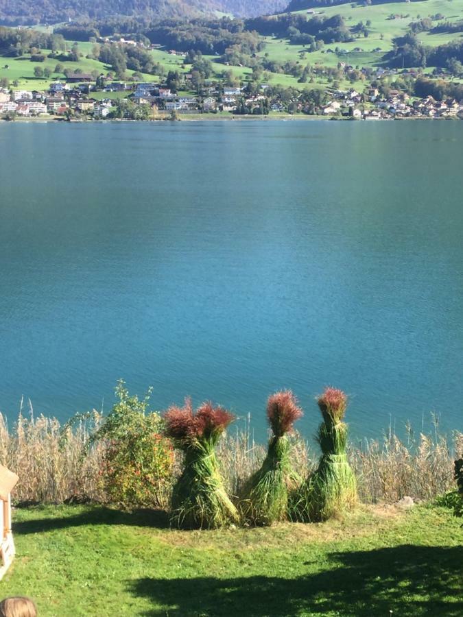 Luxury Loft On Top Of Villa Wilen With Tremendous Views By The Lake Sarnen Eksteriør billede